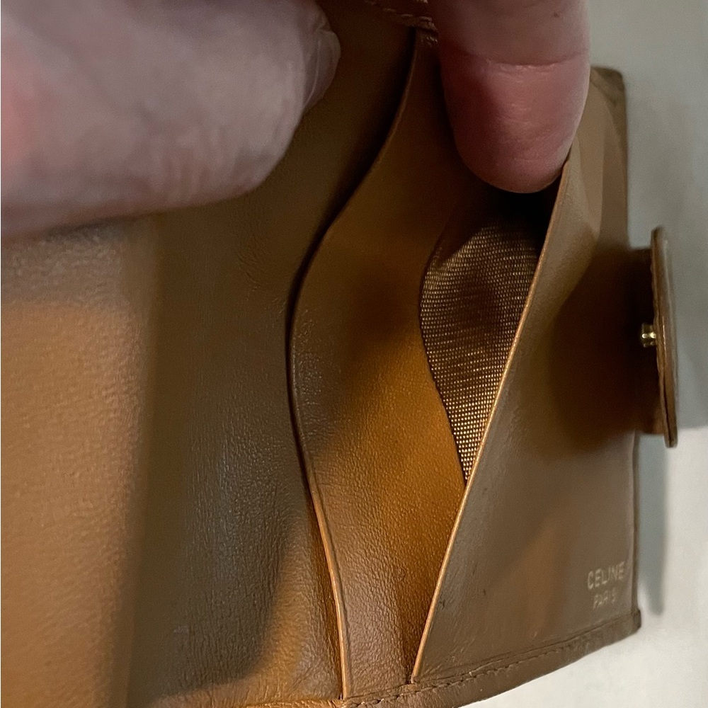 Celine Brown Wallet with Monogram Design - Picture 6 of 16